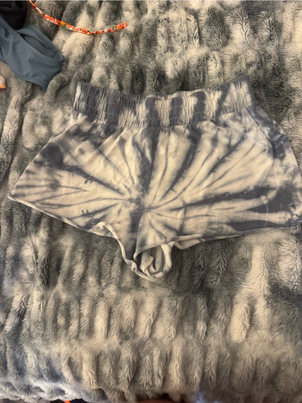 Grayson Threads Blue & White Tie-Dye Lounge Shorts